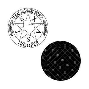 Texas Highway Patrol Badge SVG, State Police DPS Trooper Vector Clipart ...