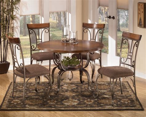 Plentywood 5 Piece Round Dining Table Set By Signature Design By Ashley Round Dining Table