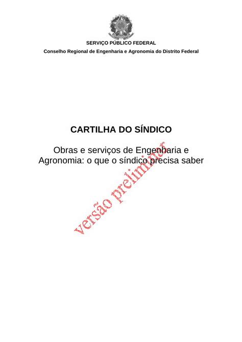 PDF 0 Cartilha Do Sindico Crea Df DOKUMEN TIPS