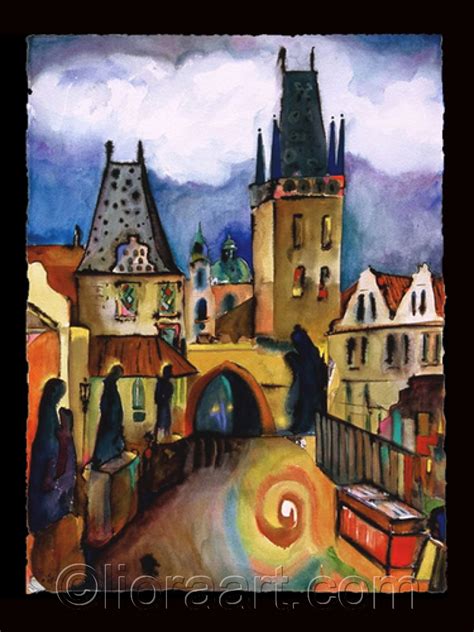 Paintings: Charles Bridge, Prague by Liora Fine Art