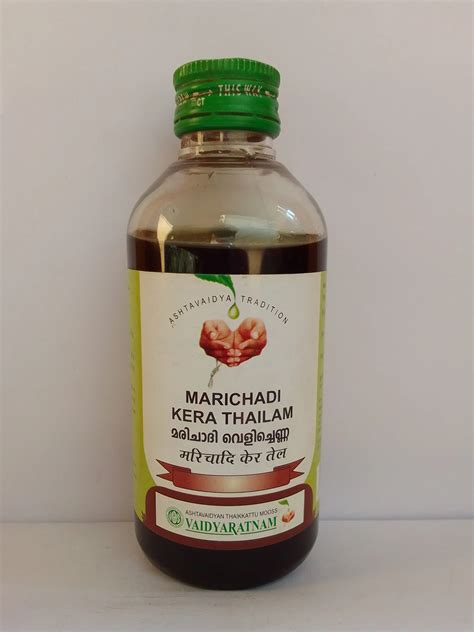 Marichadi Kera Thailam 200ml Free Shipping Upto 20 Off Vaidyaratnam