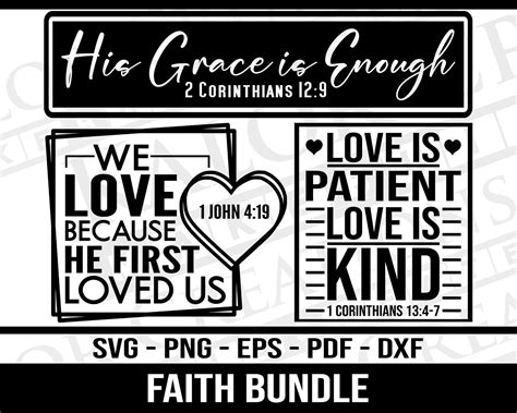 Bible Quote Svg Bundle Bible Verse Svg Scripture Svg Etsy