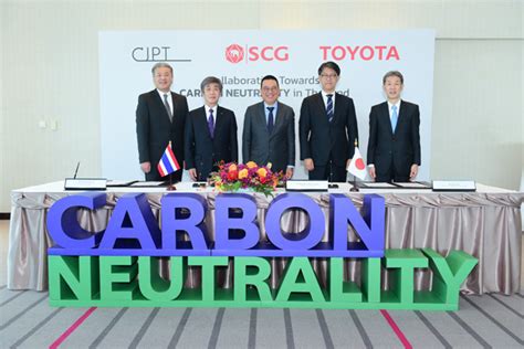 Scg Toyota And Cjpt Sign An Mou Towards Achieving Carbon Neutrality