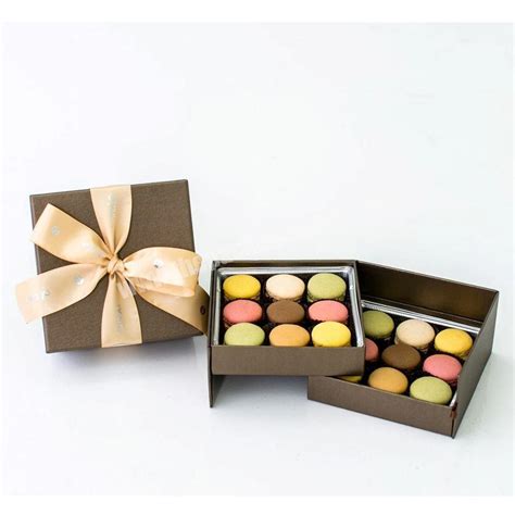 High quality eco recycle macaron box wholesale cookie packaging for ...