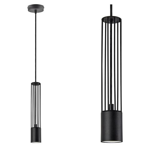 Lampa Wisząca Żyrandol Tuba Druciana Metal GU10 Lampa Wisząca 958 EZ1