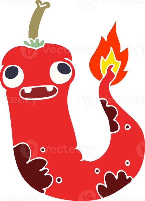 Cartoon Doodle Hot Chilly PNG
