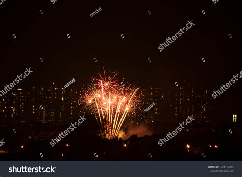 Fireworks During Chinese New Year Stock Photo 1924157885 | Shutterstock