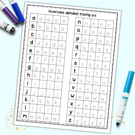 Free Trace Lowercase DNealian Letters Worksheet - Free Worksheets ... 