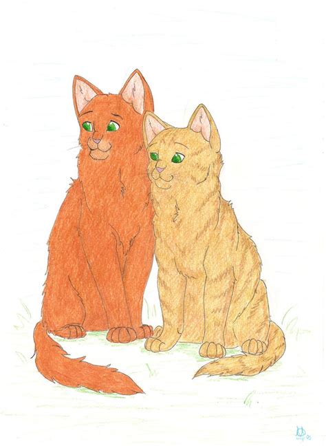 Fireheart and Sandstorm. by ThePyf on DeviantArt