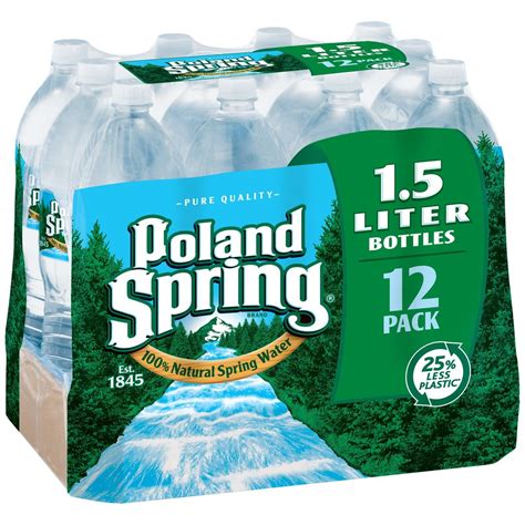 Poland Spring 100 Natural Spring Water 15 L Bottles 12 Pk