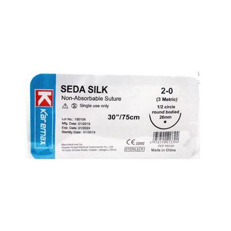 Sutura Seda Silk Aguja Curva Karemax Farmadon La Farmacia De La