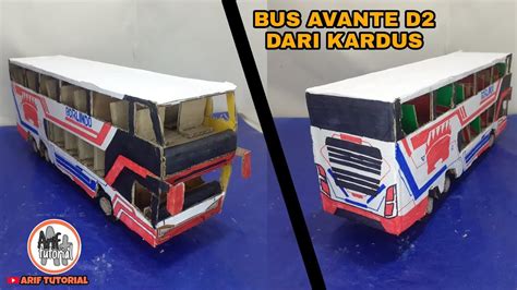 Cara Membuat Miniatur Bus Dari Kardus Bus Avante D Dari Kardus Youtube