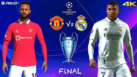 Fifa 23 Manchester United Vs Real Madrid Ft Neymar Mbappe Bellingham Ucl Final Ps5