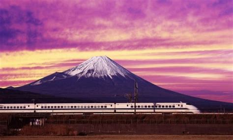 Wallpaper Japan Sunlight Landscape Sunset Sea Mount Fuji Hill