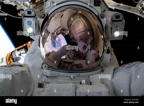 Nasa Astronaut And Expedition 63 Commander Chris Cassidy Takes A Selfie During A Spacewalk To