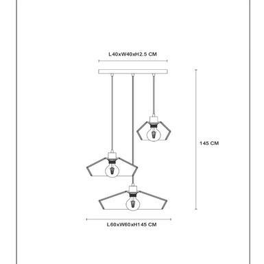 Suspension Yunkai Xe Rotin Lucide Rotin