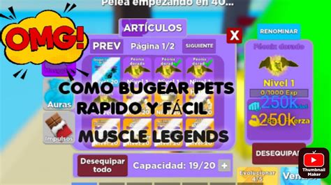 COMO BUGEAR PETS FÁCIL MUSCLE LEGENDS YouTube