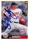 Dan Naulty Autographed Baseball Card Minnesota Twins Ft Upper