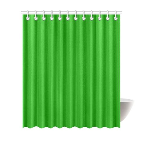 Mkhert Modern Minimalist Solid Green Polyester Fabric Bathroom Shower