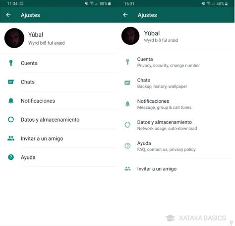 Nuevos ajustes de WhatsApp qué cambia en cada uno de los menús de