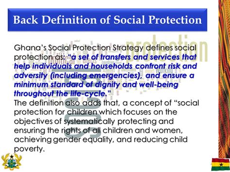 1 SYMPOSIUM ON THE IMPLEMENTATION OF SOCIAL PROTECTION TOPIC THE GHANA