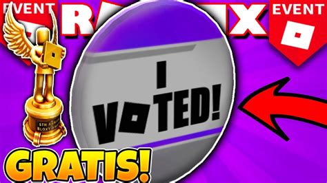 ¡asi Conseguiremos Este Pin De Los Bloxy Awards Gratis 🌟 Roblox Event