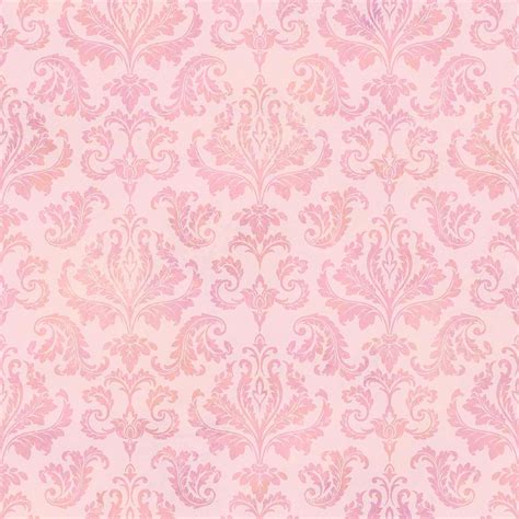 Background Pink Damask Wallpaper