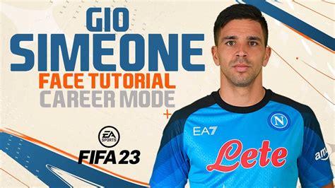 Gio Simeone Face Fifa 23 Pro Clubs Face Creation Look Alike Career Mode