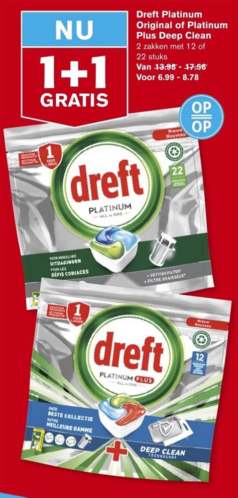 Dreft Platinum Original Of Platinum Plus Deep Clean Aanbieding Bij