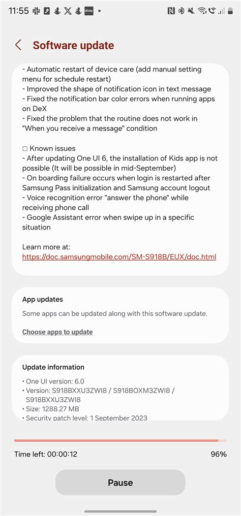 One UI 6 lets you choose which apps to update when installing new