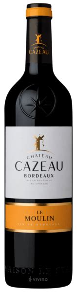 Domaine de Cazeau et Perey Château Cazeau le Moulin Bordeaux Vivino