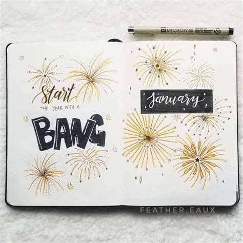 Best January Bullet Journal Cover Page Ideas For The New Year Bullet