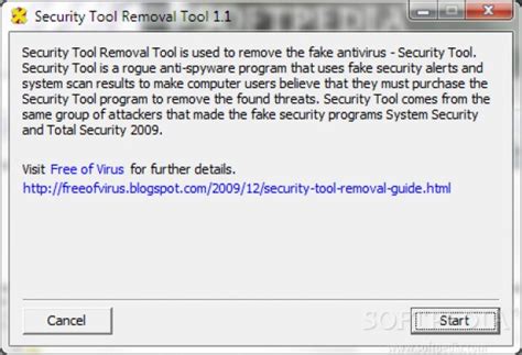 security tool removal tool  softpedia