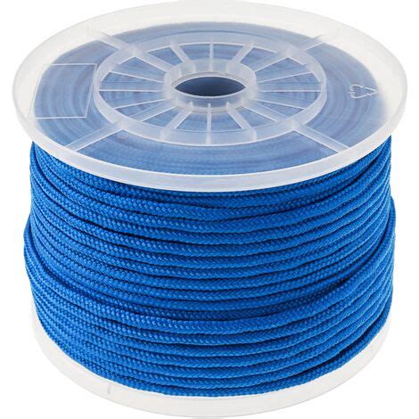 PrimeMatik Cuerda Trenzada Multifilamento PP 100 M X 6 Mm Azul