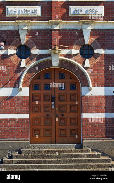 Entrance to old Dunedin Prison (1896), Dunedin, South Island, New ...