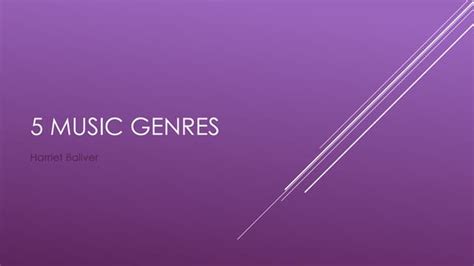 5 music genres new | PPT