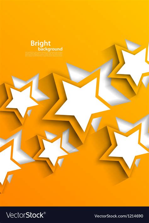 Background with orange stars Royalty Free Vector Image