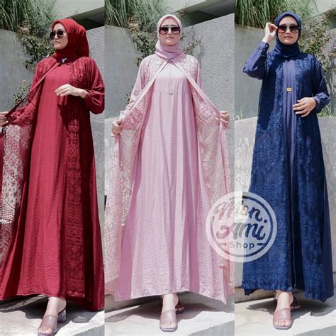 Model Gamis Brokat Terbaru 2023 Simple Elegan Untuk Orang Gemuk