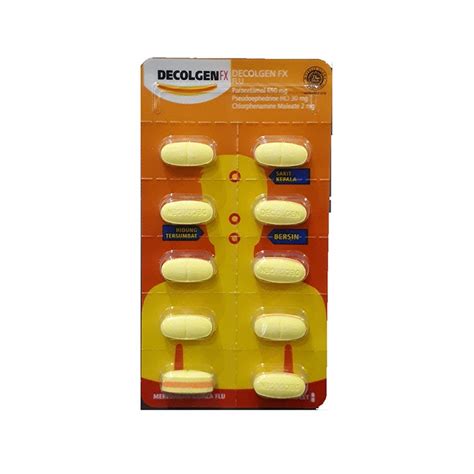 Jual Decolgen Fx Strip Isi Tablet Obat Batuk Flu Demam Sakit