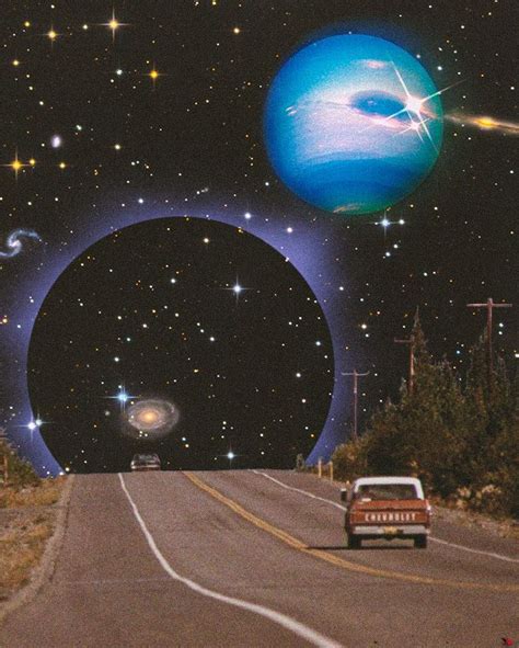 Just a road in the space | Vintage space art, Retro futurism, Space art