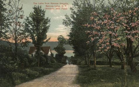 The Lake From Kenoza Heights Kenoza Lake Ny Postcard