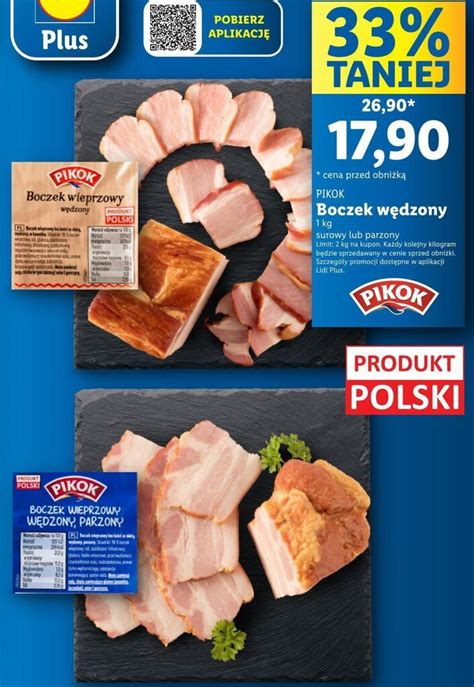 Promocja Pikok Boczek W Dzony W Lidl