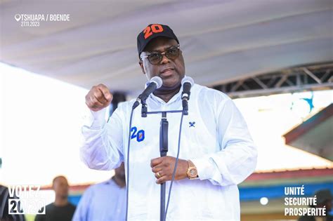 Elections 2023 Le Candidat Tshisekedi Suspend Sa Campagne En Hommage