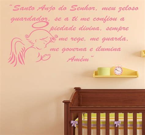 Adesivo Quarto Infantil Anjo Da Guarda Ora O Elo