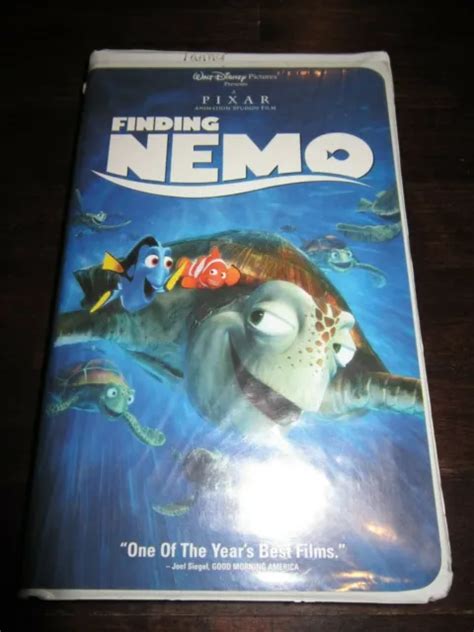 FINDING NEMO VHS 2001 CLAM SHELL WALT DISNEY CLASSIC MOVIE PIXAR 9