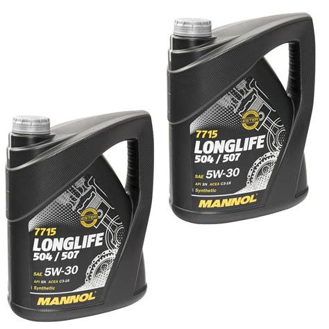 MANNOL Engineoil 5W 30 Longlife API SN 2 X 5 Liters Buy Online By 49 95