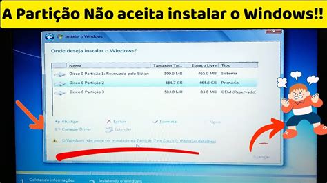 O windows não pode ser instalado neste disco estilo da partição em