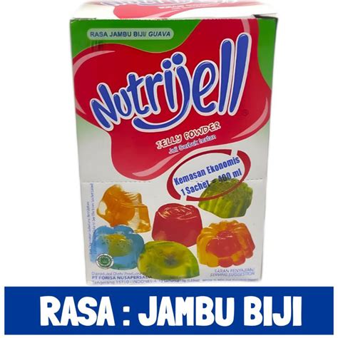 Jual Nutrijell Jelly Powder Agar Agar Ekonomis 1 Box 12 Sachet