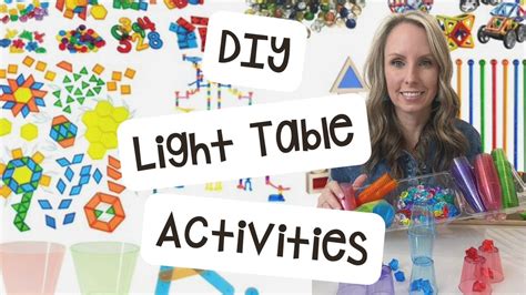 Diy Light Table Activities For Preschool Pre K Or Kindergarten Youtube