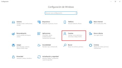 Opciones de Inicio de sesión de Windows 10 Buscar Tutorial